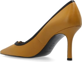 Tory Burch Womens Pumps Brown Leather With Rubber