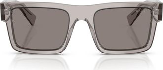 Prada 52mm Rectangular Sunglasses in Hematite /Dark Grey at Nordstrom