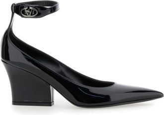 Valentino Garavani Black Pointed-Toe Pumps