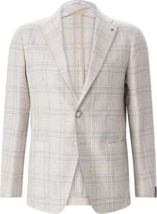 Tagliatore Formal Blazers - Heren - Business blazers - Beige - M - Wol - Kostuums