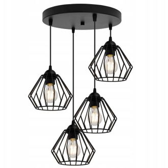 OEM L&aacute;mpara Colgante De Alambre Negro L&aacute;mpara De Aluminio Led Para Loft