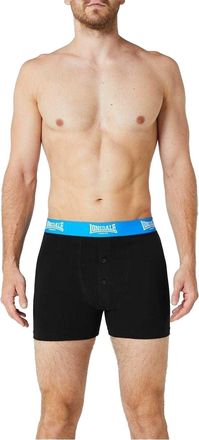 Lonsdale Boxershorts voor heren (Set van 2) (Zwart/Blauw)