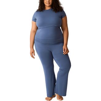 Kindred Bravely The Sunday Maternity & Nursing Pajama Set in Slate Blue at Nordstrom, Size X-Large