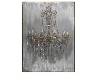Schubiger M&ouml;bel Bild Kronleuchter in Silber