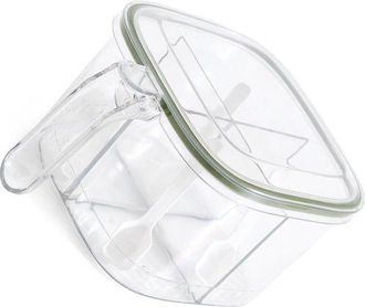OEM Dailygoods, Tarro Para Especias Con 4 Compartimentos, Contenedor De Especias De Pl&aacute;stico, Gran Capacidad, F&aacute;cil Acceso, Caja Para Especias