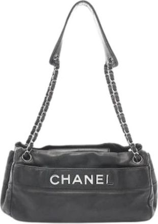 Chanel Pre-owned Vintage Shoulder Bag - Dames - Vintage Schoudertas - Zwart - ONE Size - Leer - Vintage