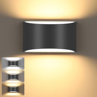 OEM Aplique De Pared Moderno, Led Regulable De 14 W, 3000 K/4000 K/6000 K, Soporte De Pared De Aluminio, Conexi&oacute;n Por Cable, Apto Para Dormitorio, Mesita 