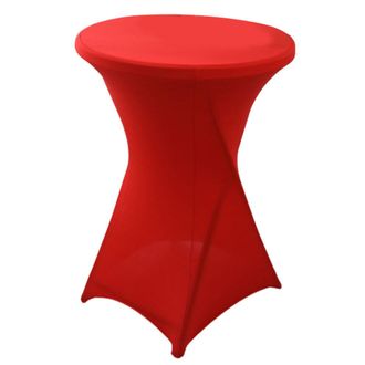 OEM Mantel Redondo, Altura Extensible, Color Rojo