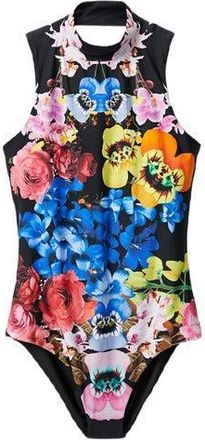 Desigual Dames Zwart Multi Mouwloos Lichaam