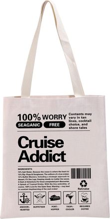 Generic PYOUL Cruise Lover Gift Cruise Addict Tote Bag Family Cruise Handbag Cruise Souvenir Gift (Cruise Addict Tote)