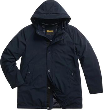 Blauer Chester Parka - Heren - Parka Jassen - Blauw - M - Leer - Jassen