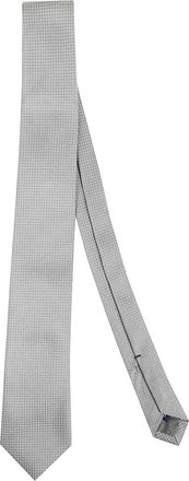 Errico Formicola Cravatta in seta a pois - Grigio