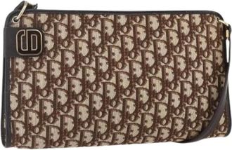 Dior Pre-owned Shoulder Bags, female, Brown, Size: ONE SIZE Pre-owned Vintage Shoulder Bag