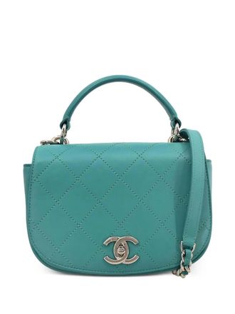 Chanel Borsa tote in pelle trapuntata 2017 - Blu