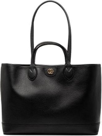 Gucci Pre-owned Satchel - Dames - Vintage Shopper - Zwart - ONE Size - Leer - Vintage