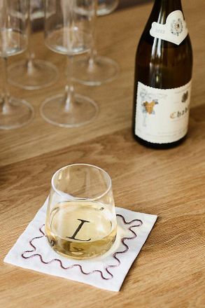 Anthropologie Morgan Stemless Wine Glasses, Set of 4