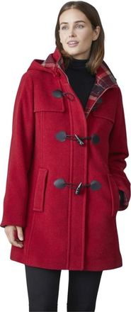Junge Rode jas met capuchon - Dames - Mantel - Rood - XL - Leer - Jassen