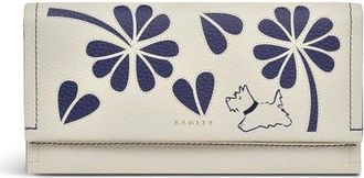 Radley London Cut Out Floral Large Flapover Wallet in Chalk at Nordstrom