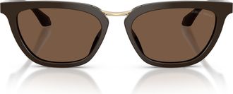 Giorgio Armani 0ar8253u Angular Acetate Sunglasses with Gold Metal Bridge