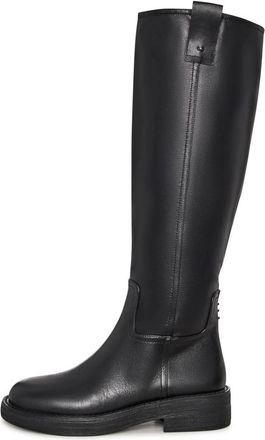 Cesare Gaspari Urban Sleek Hoge Laars - Dames - Hoge Laarzen - Zwart - 39 EU - Leer - Schoenen