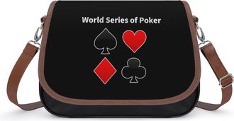 Generic World Series of Poker Fashion Womens Crossbody Bags Novelty Handbag Shoulder Bag Purse