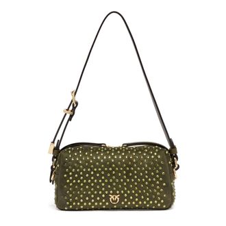 Pinko Pinko, Dames, Tassen, Groen, Maat: ONE Size Leer