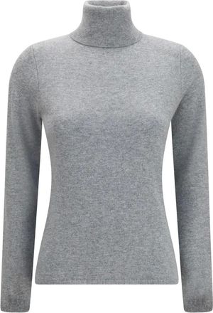 Allude Maglione Dolcevita in Cashmere - - Knitwear - Donna - Grigio - M