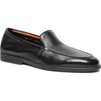 Santoni Malibu Slip-On Shoe in Black-N01 at Nordstrom, Size 11.5