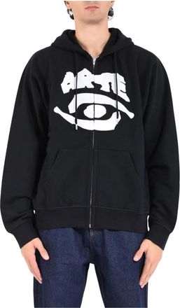Arte Heren, Sweatshirts & Hoodies, Zwart, Maat: 2XL Katoen