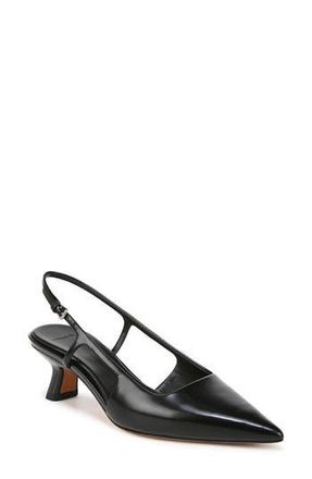 Vince Bianca Slingback Pointed Toe Pump in Black at Nordstrom Rack, Size 8.5