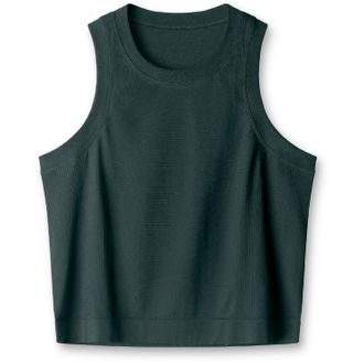 LNDR Womens Here Today Cropped Tank Top Green XS/S