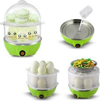 Trade Shop Trade Shop - Cuoci Uova Legumi A Vapore Bollitore Elettrico 350w Cuociuova 7 Uova Tx-9596