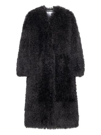 Stand Studio Carolina faux-fur coat - women - Polyester/Polyester - 40 - Grey