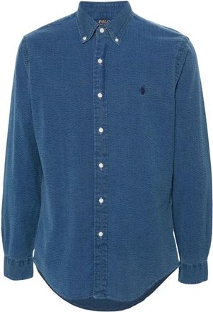 Polo Ralph Lauren Denim Overhemd - Heren - Spijkeroverhemden - Blauw - 2XL - Denim - Overhemden
