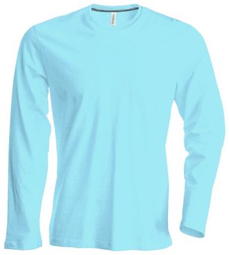 Kariban NoTrash2003 Long Sleeved Crew Neck T-Shirt, Easy to Wear in 20 Colours and Sizes S, M, L, XL, 2XL, 3XL and 4XL - Blue - Medium