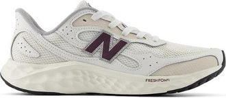 New Balance Mens Fresh Foam ARISHI v4 TIRALUX in White/Grey/Purple Synthetic, size 6.5