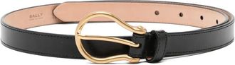 Bally buckle belt - women - Leather - 80 - Black