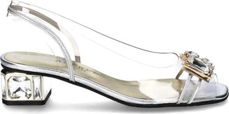 Azurée Cannes Womens Mawa Sandals In Silver