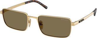 Prada PR D54S 24J90F Mens Sunglasses Gold Size 55