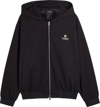 Amiri MA Logo Hooded Jersey Jacket - Black - XL