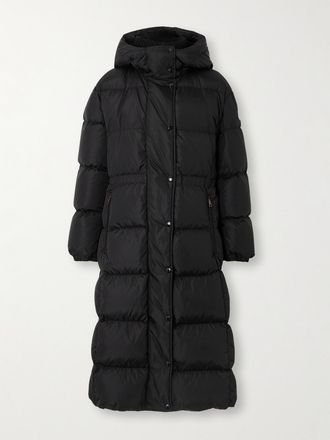 Moncler Piumino Trapuntato In Shell Con Cappuccio Chamer - Nero