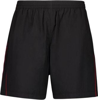 Balenciaga Zwarte Gewassen Nylon Sportieve Shorts - Heren - Korte Broeken - Zwart - L - Nylon - Korte Broeken