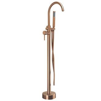 Rea Rea - Grifo De Ba&ntilde;era De Suelo Lungo Brush Copper
