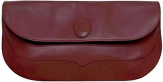 Cartier Pre-owned Clutches, female, Red, Size: ONE SIZE Pre-owned Leather Clutch
