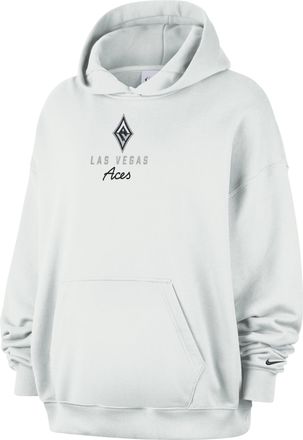 Nike (WMNS) Nike Las Vegas Aces French Terry Oversized Hoodie Off White Black IR0856-101