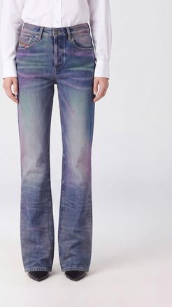 Diesel Jeans D-Lie modello straight fit a vita media in denim di cotone