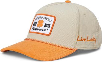 Black Clover Tennessee Legacy Adjustable Snapback Hat Licensed Caps Natural/Orange/Corduory With Rope Hd Patch, Corduroy/Cotton