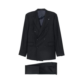 Tagliatore Double-breasted Suit - male - Tagliatore - Double Breasted Suits - Blue - M - Suits