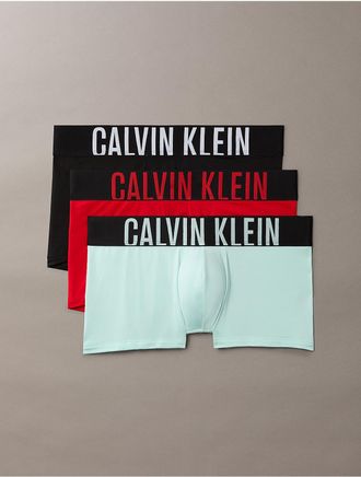 Calvin Klein Mens Intense Power 3-Pack Low Rise Trunk - Multi - XL