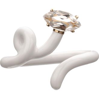 Bea Bongiasca Baby Vine Tendril Ring in White at Nordstrom, Size 7